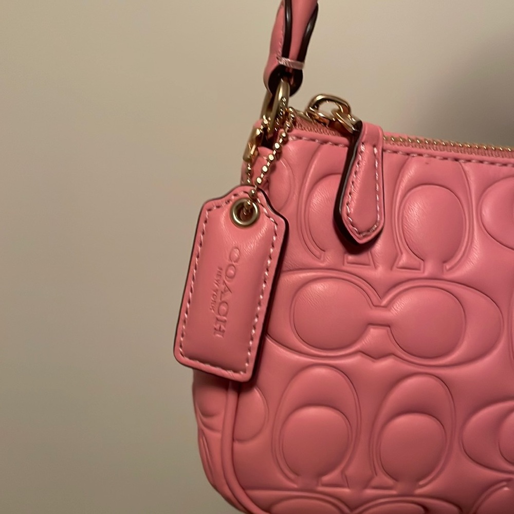 COACH Nolita 19 In Signature Leather Comes with Strawberry Chain Extender